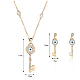 Fashion Trends Gold Key Jewelry Set