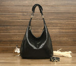 Shiny Serpentine Shoulder Bags 100% Leather