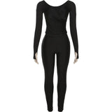 Elegant Women Tracksuit 2 Piece Set S