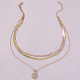 Simple Multi-Layer Love-Shaped Necklace
