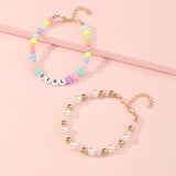 Girls Beads & Stars Bracelet