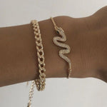 Fashion Snake Design Double Bracelet
