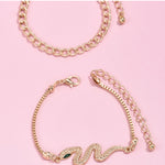Fashion Snake Design Double Bracelet