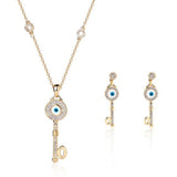 Fashion Trends Gold Key Jewelry Set