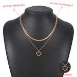 Double-layered Heart-Shaped Necklace